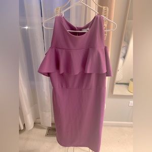 Gorgeous New York & Co plum color dress w/ cold shoulder detail
